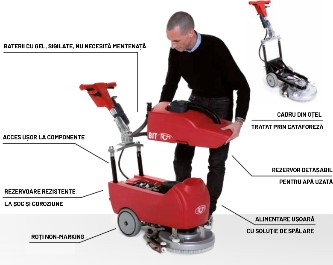 Mașină electrică pentru curățat pardoseala RCM BIT 391 CB